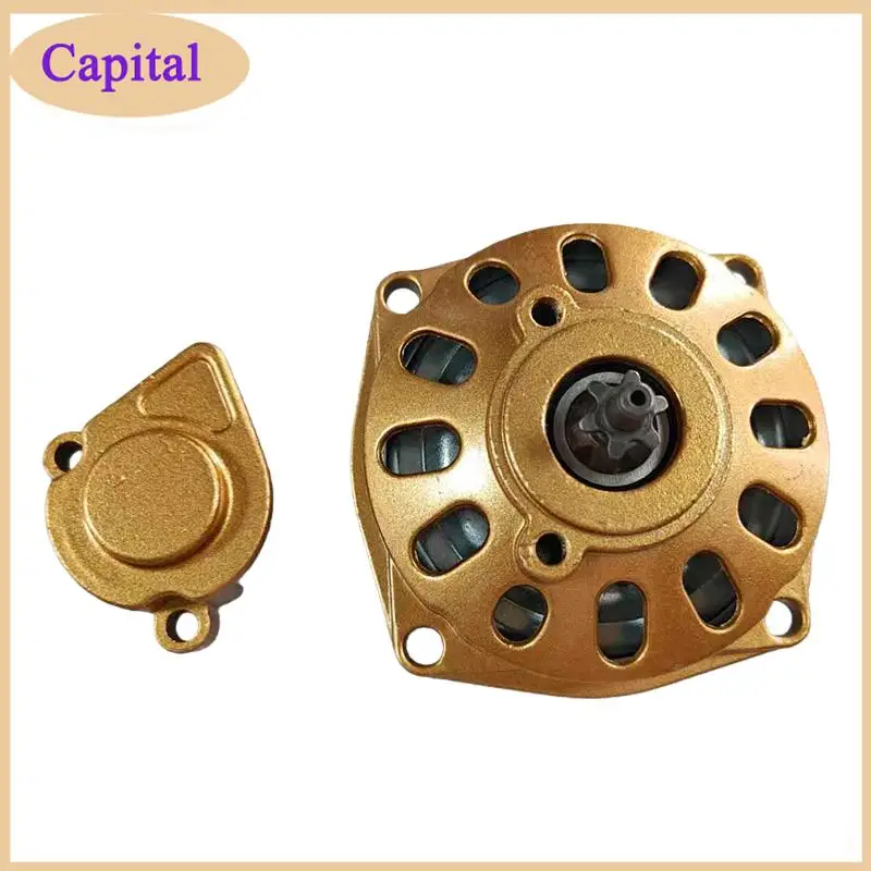 Blue Red Golden Clutch Gear Box Cover with 25H 6T Teeth Sprocket For 2 Stroke 47cc 49cc Engine Mini Moto Dirt Pit Bike ATV Quad