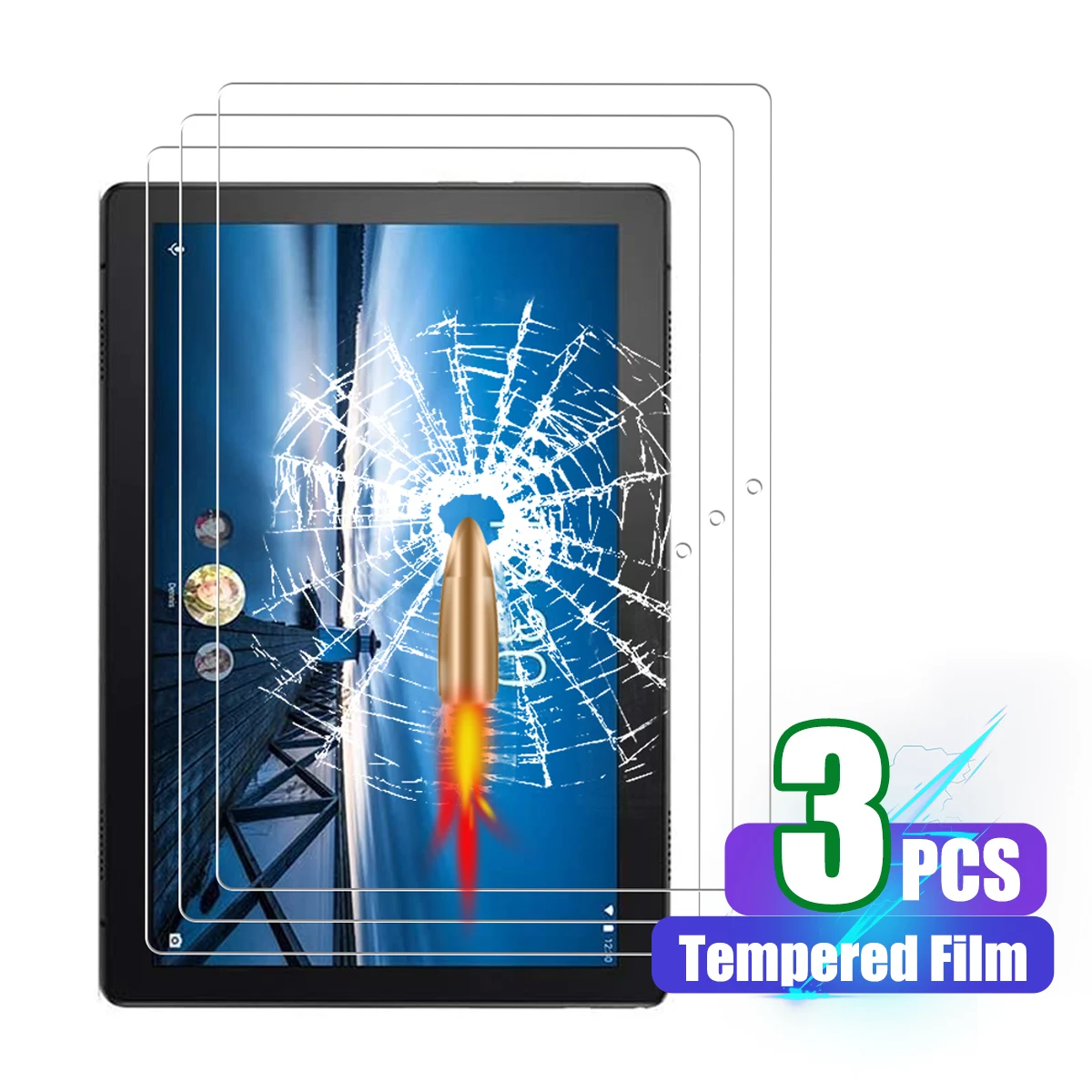 Screen Protector for Lenovo Tab M10 TB-X505F/TB-X605F Tempered Glass Film for Lenovo Tab M10 HD 2019/2018 10.1 Inch