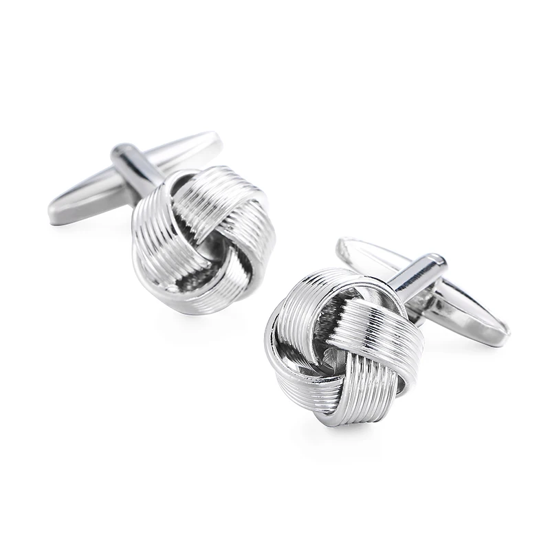 Classic men's French shirt Cufflinks metal multi line crossover Twists knot cuff button business suit accessories jewelry gifts