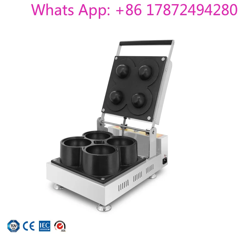 Commercial 4pcs Chest Shaped Waffle Maker Boob Waffle Machine Woman Girl Breast Waffles Making Machine Baking Equipment