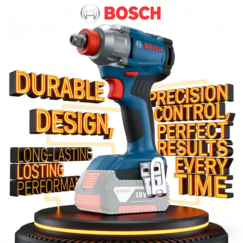 Professional BOSCH GDX 18V-285 Li-ion Impact Spanner Variable Speed Anti-vibration Grip Metal Assembly Hand Tool