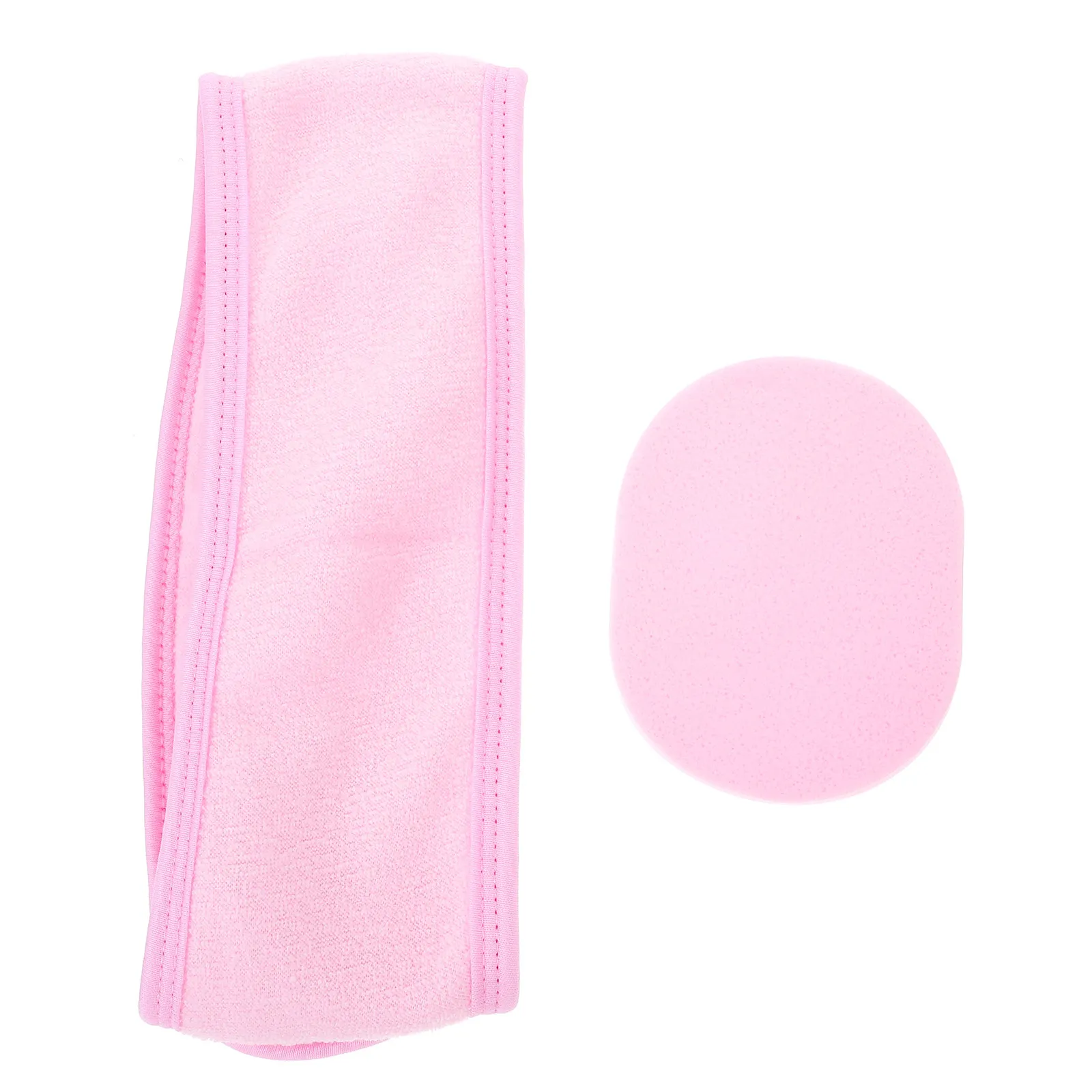 

Набор: повязка для умывания лица и мягкая тканевая повязка для спа-процедур, макияжа и ухода за кожей для женщин, для ежедневного использования