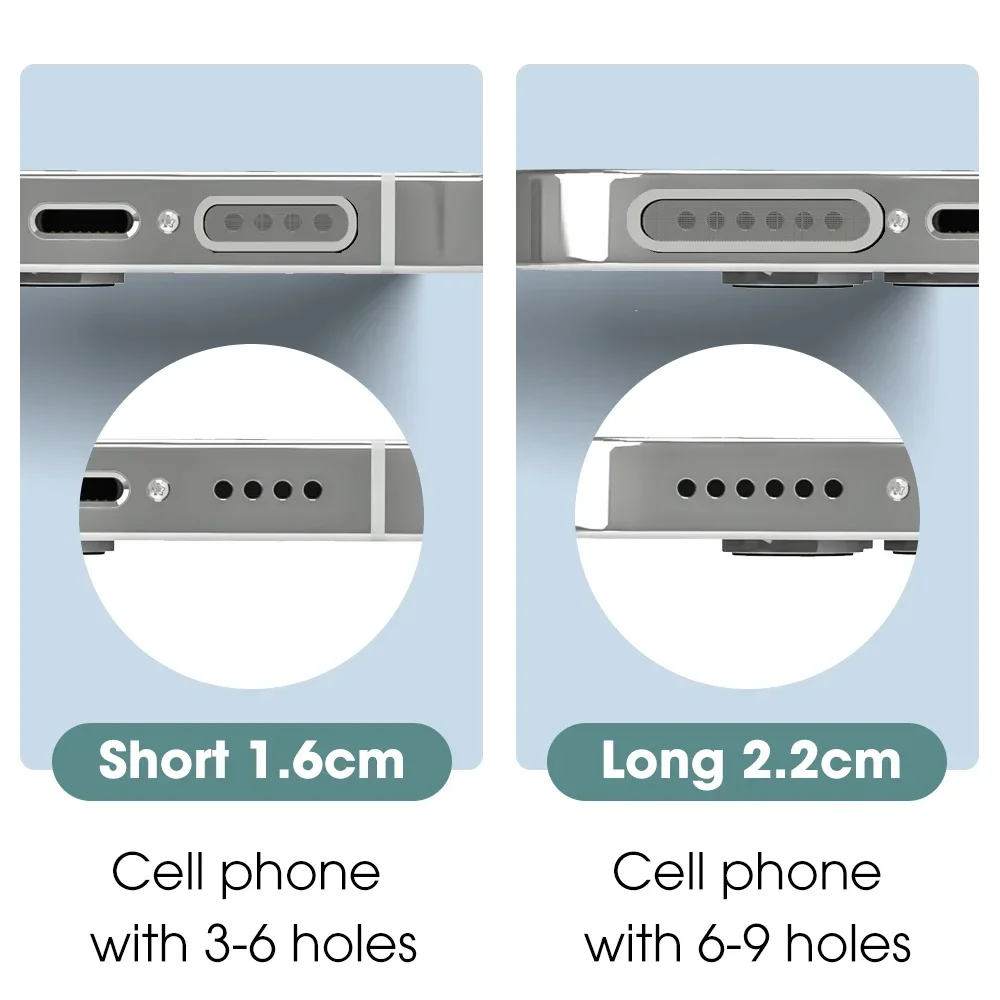 Nowy uniwersalny głośnik do telefonu komórkowego Naklejka przeciwpyłowa z siatki typu C Osłona portu telefonu USB Wtyczka przeciwpyłowa do iPhone Samsung Huawei Mi