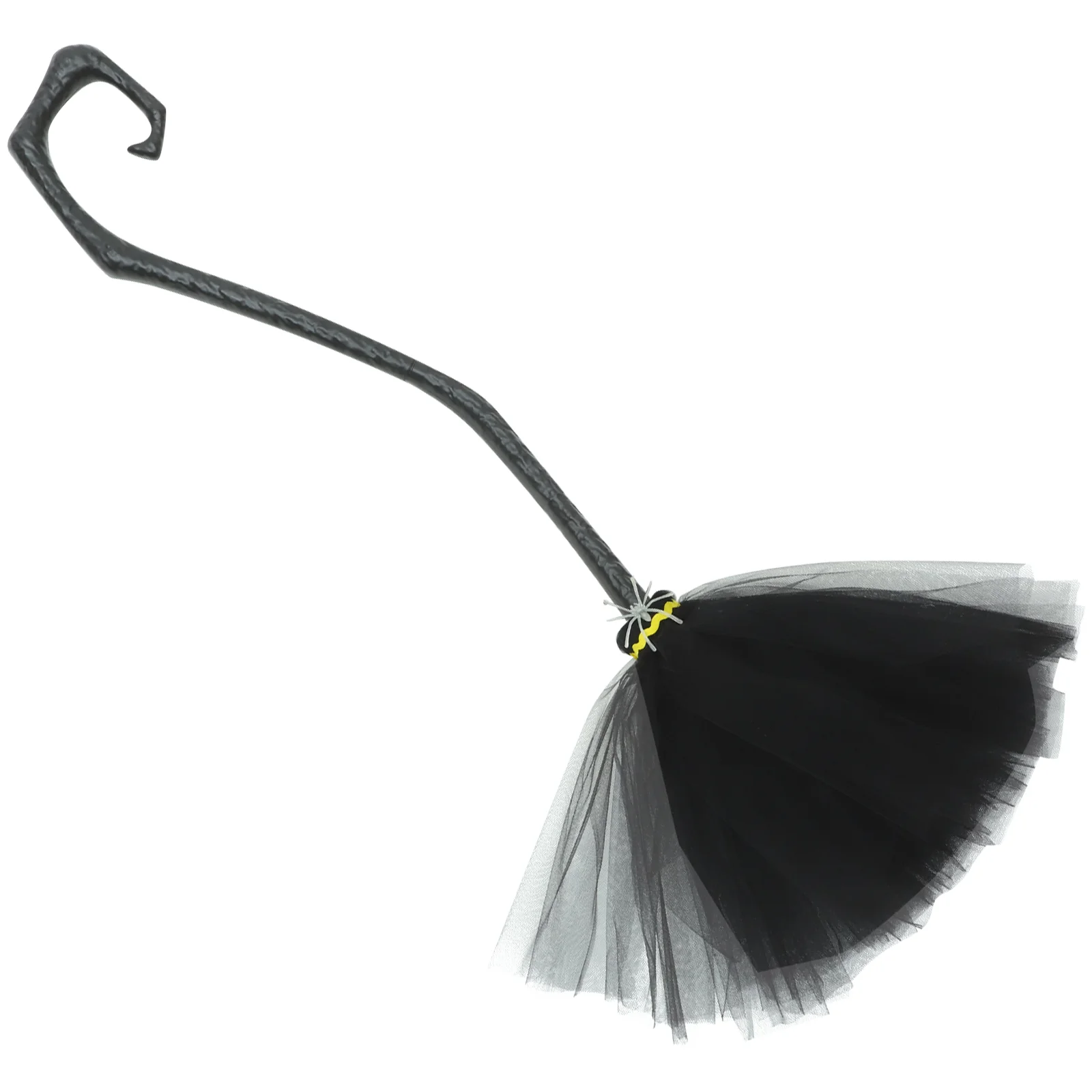 

Halloween Removable Decorative Witch Broom (Black) Prop Cosplay Witches for Party Plastic Broomstick Dreses