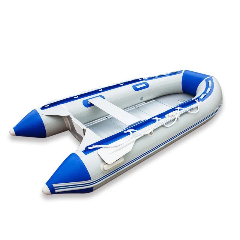 

10FT 2-3Person Inflatable Boat with Aluminum Oars, PVC Portable Inflatable Raft Boat,Inflatable Sport Tender Dinghy Boatpromote