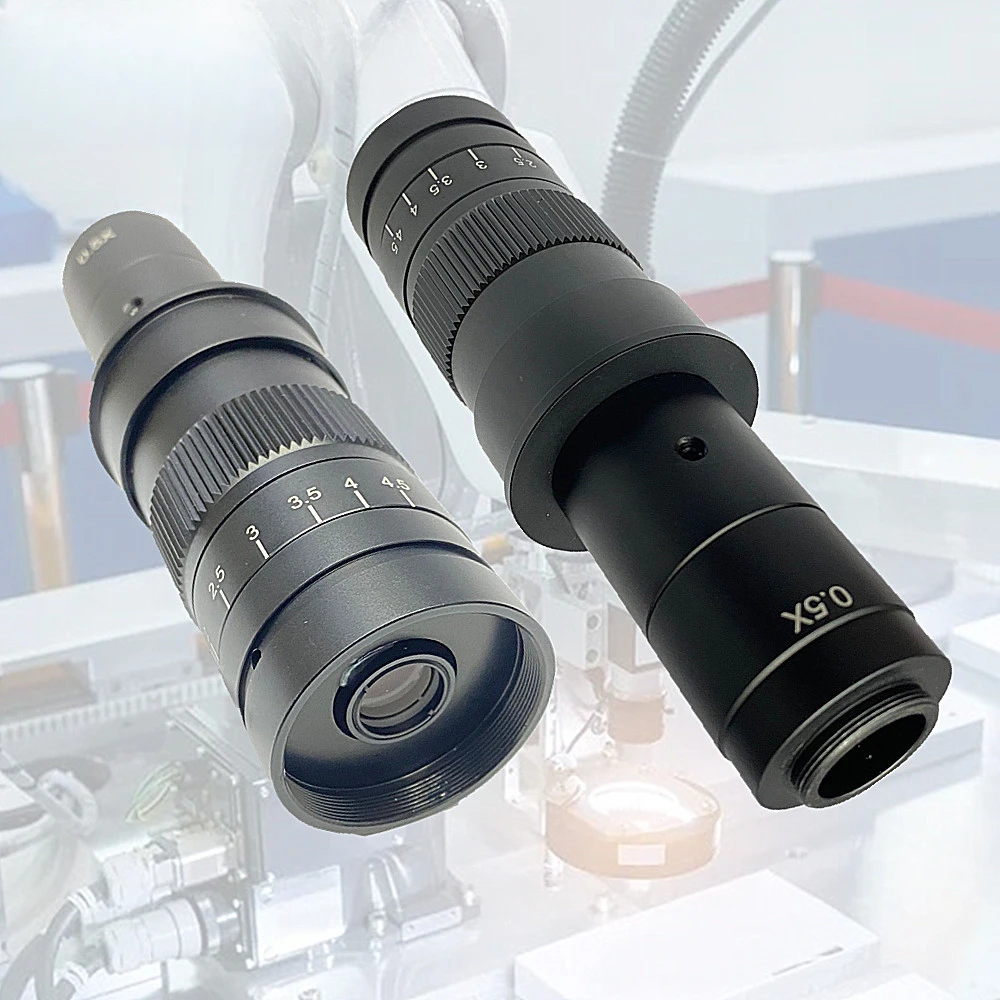 Single tube 0745 optical lens, microscope lens 30-200X continuous zoom detection