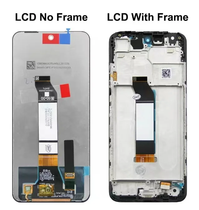 Imagem -02 - Ips Lcd Frame da Tela Painel de Toque Digitador Substituição para Xiaomi Redmi Nota 11se 11 se 6.5