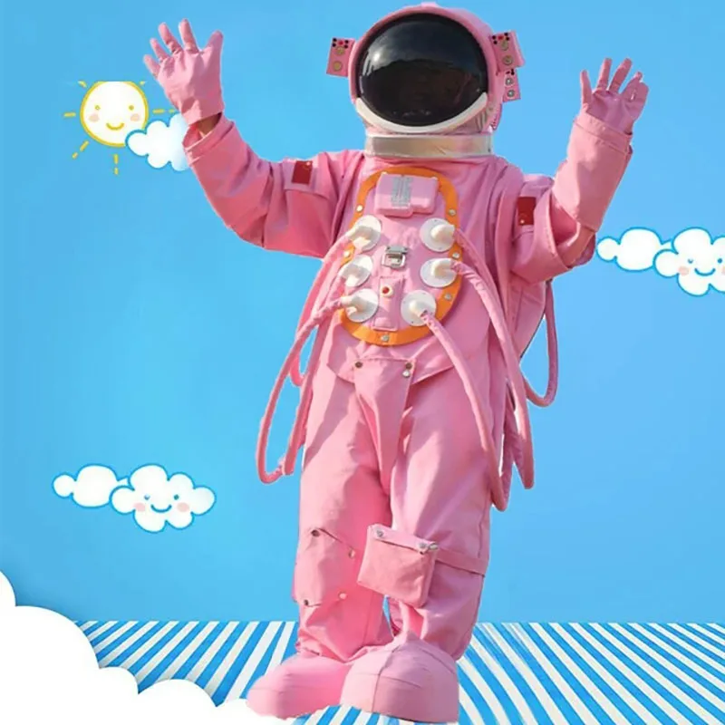 Astronaut Space Suit Cartoon Doll Clothing Adult Children For Birthday Easter Purim Carnival Helmet