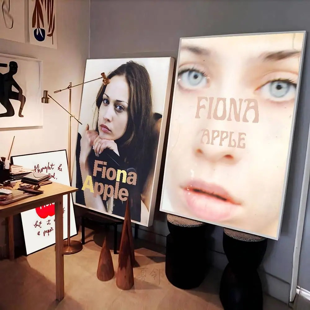 F-Fiona A-Apple Whitepaper Poster Waterproof Paper Sticker Coffee House Bar Aesthetic Art Wall Painting