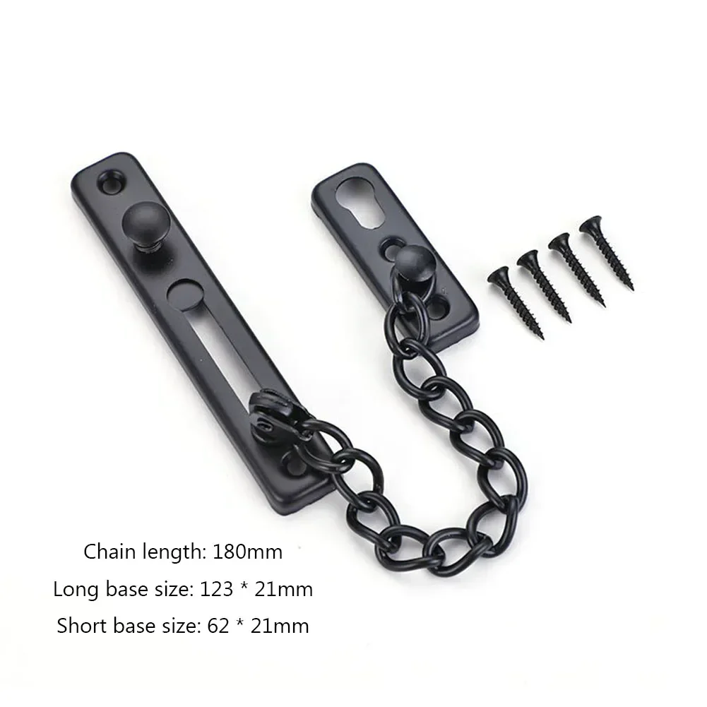Door Chain with Lock Door Lock Bolt Chain Kids Safety Security Home Latch Buckle Guard Lock Anti-Theft Hotel Hardware Accessorie view 4