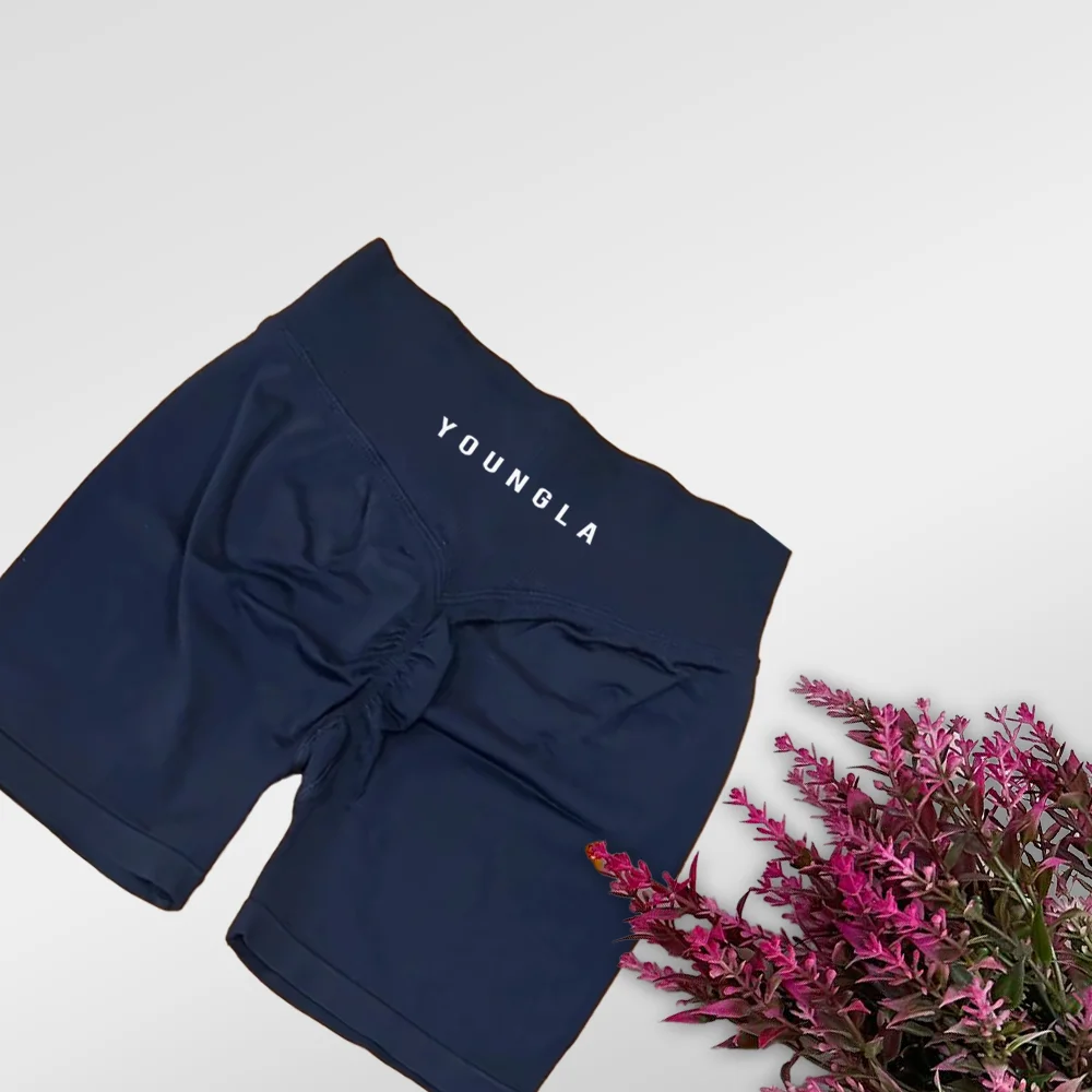 شارع تريند العلامة التجارية المرأة اليوغا السراويل الدراجات مرونة عالية الورك رفع الرياضة اللياقة البدنية السراويل النسائية الصيف اليوغا اللياقة البدنية #5