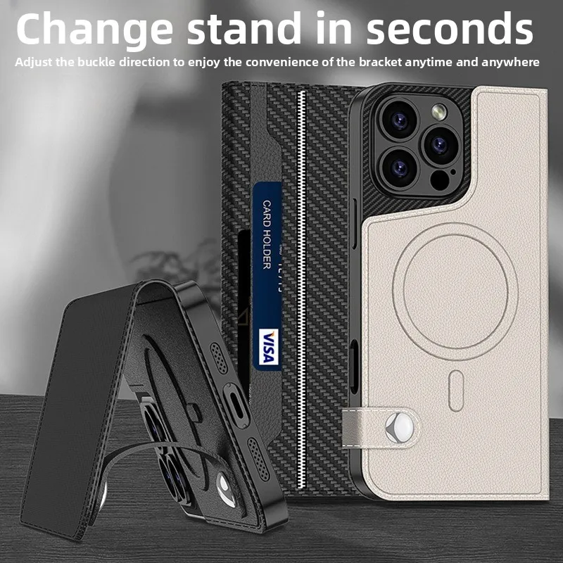 

Совместим с IPhone 16/16 Pro Max: Съемный кожаный чехол с магнитной откидной крышкой и слотом для карт — защитный чехол с разделенным дизайном