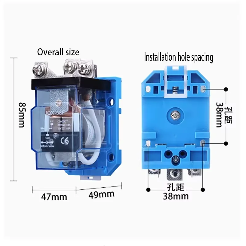 

JQX-58F/1Z сильноточное реле 60 А высокой мощности WJ180 12 В 24 В 220 В-40F-60F-63F