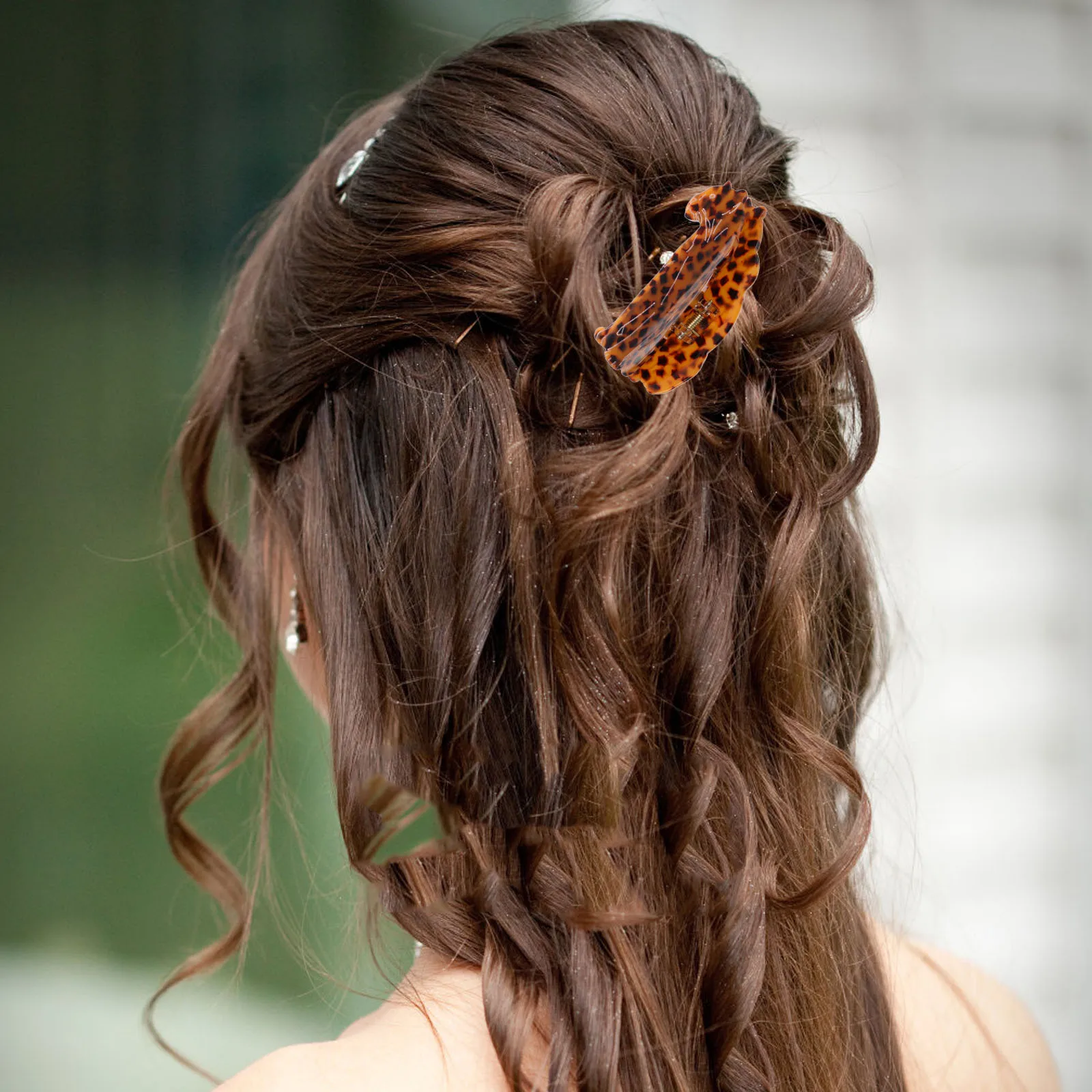 

Animal Gripper Hair Clips Claw Accessories Leopard Tortoiseshell Acetate Durable Ponytails Braids Short Thick Hair Women Jaw
