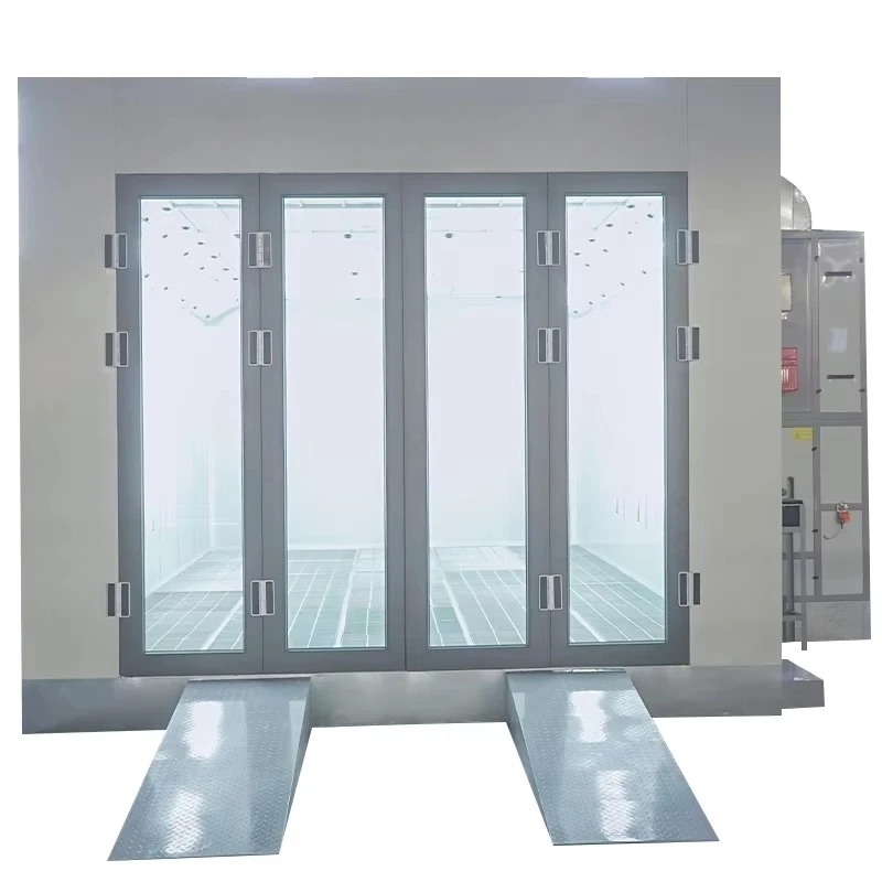 2025 Luxury Electric Heating Car Spray Booths LED Infrared Baking High Efficiency Filter Direct Supplier High Quality