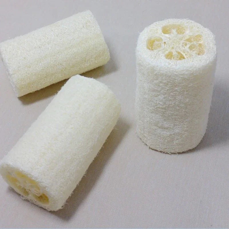 New Natural 1PC Organic Loofahs Loofah Spa Exfoliating Scrubber Natural Luffa Body Wash Sponge Remove Dead Skin Made Soap