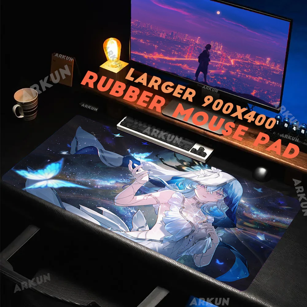 

Large Popular Cool Wuthering Waves Kawaii Cute Girl The Shorekeeper Gaming Mouse Pad XXL Desk Computer Keyboard Gamer Big Mat