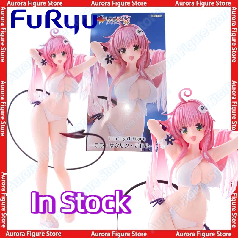 

В наличии: Furyu To Love Ru DARKNESS TTi Лала Саталин Девилюк в купальнике, настольная милая аниме-фигурка, игрушка, подарок, модель