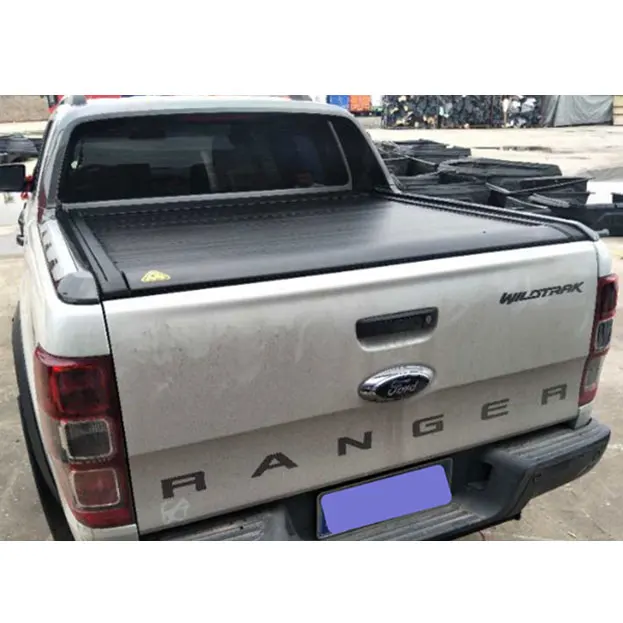 

hot sale Electrical pickup roller shutter cover for Ford ranger wildtrack double cab easy installation retractable tub top