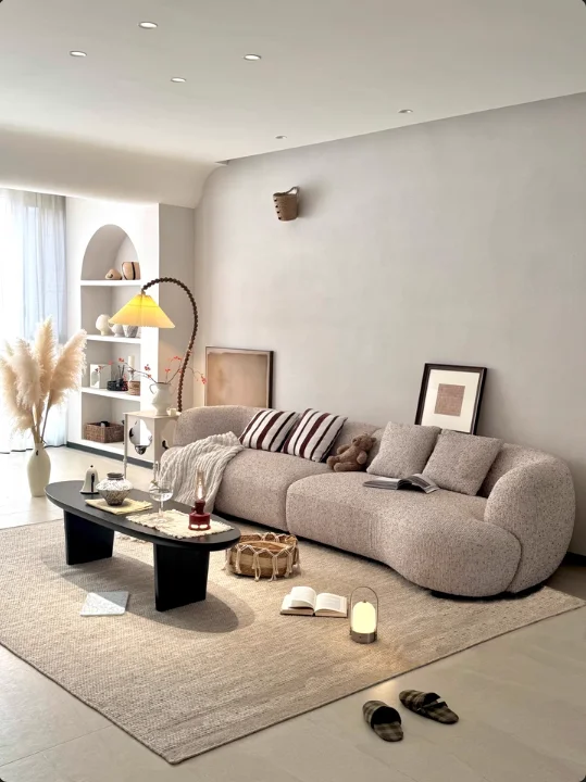 

# Sofa Set Tufted Wood Frame Sponge Filling Beauty Salon Office Reception