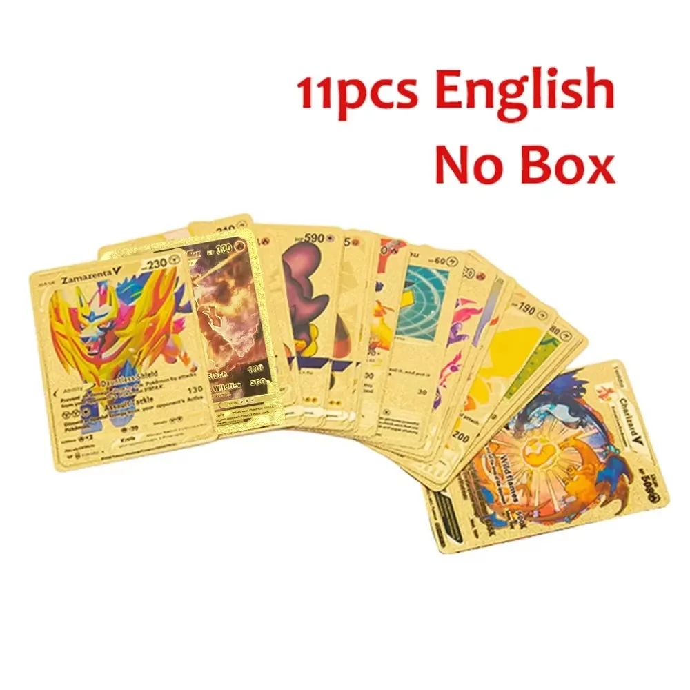 포켓몬 카드 프랑스어 피카추 골드 실버 블랙 실버 Vmax GX V 영어 스페인어 프랑스어... - 5