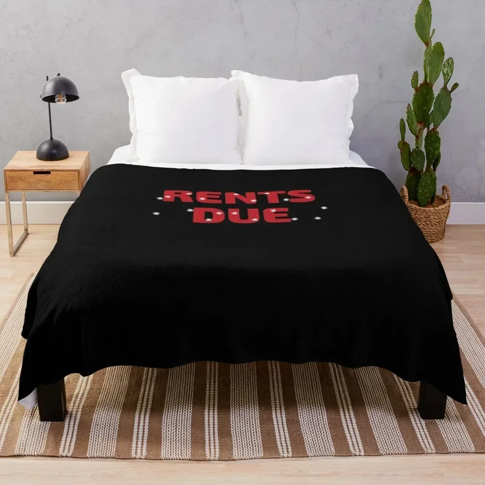 

Rent is Due Landlord Tenant Land Owner Property Management Real Estate Agent Realty Realtor Manger Birthday Funny Throw Blanket