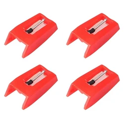 Vinil Record Player substituição agulhas, Universal Stylus, 4 pcs