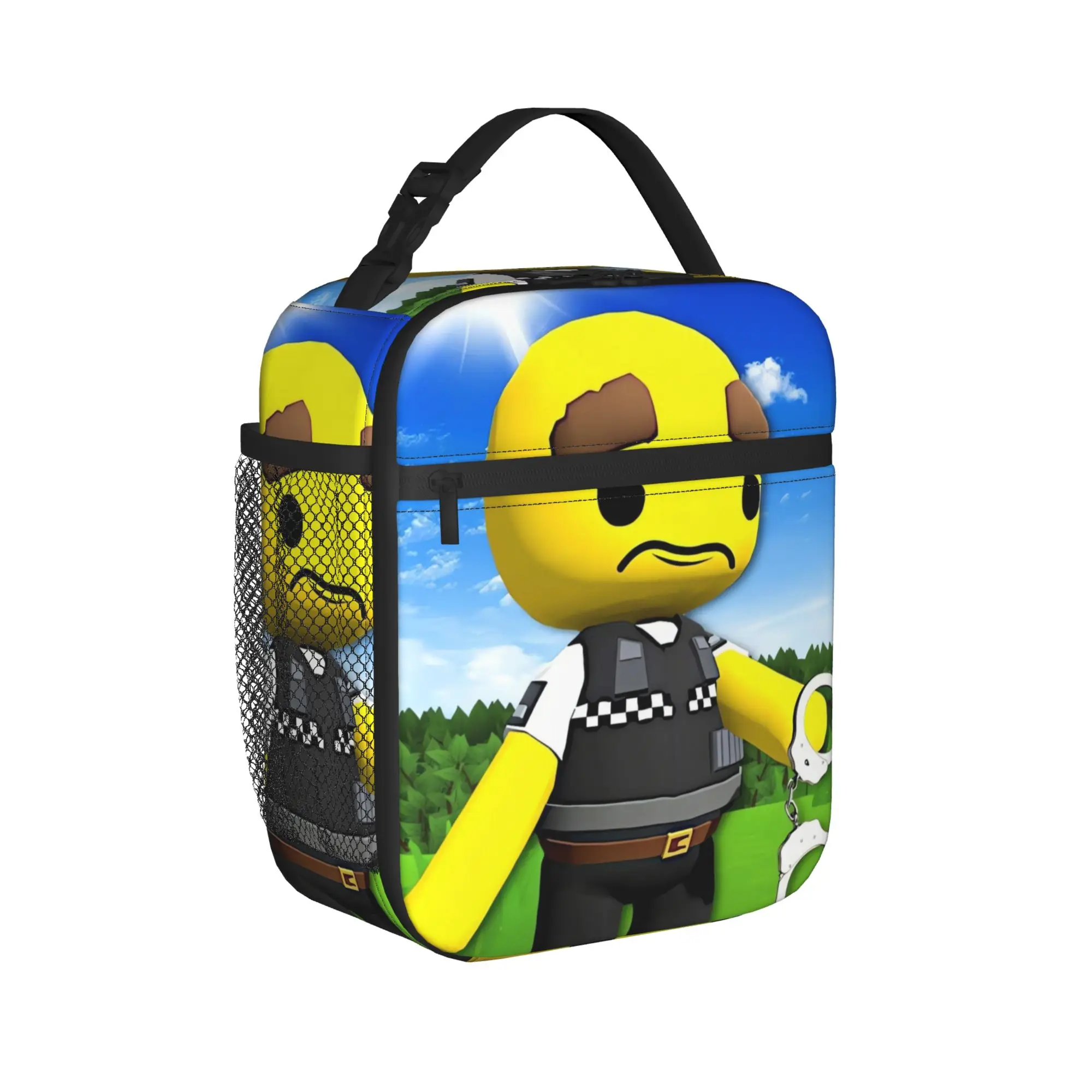 Wobblys Life Gaming Funny Lunch Bag For Men  Lunch Box Casual Picnic Cooler Bag Portable Zipper Oxford Thermal Lunch Bags