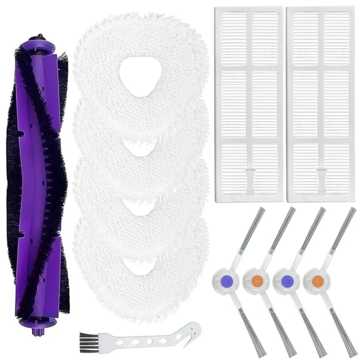 

For Narwhal Freo Robot Vacuum Cleaner Main Side Brush Hepa Filters Mop Cloth Replacement Accessories Kit