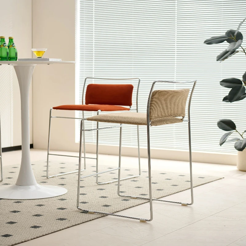 

Chinese dining chair Nordic designer high-end family study chair Cafe upholstered back chair