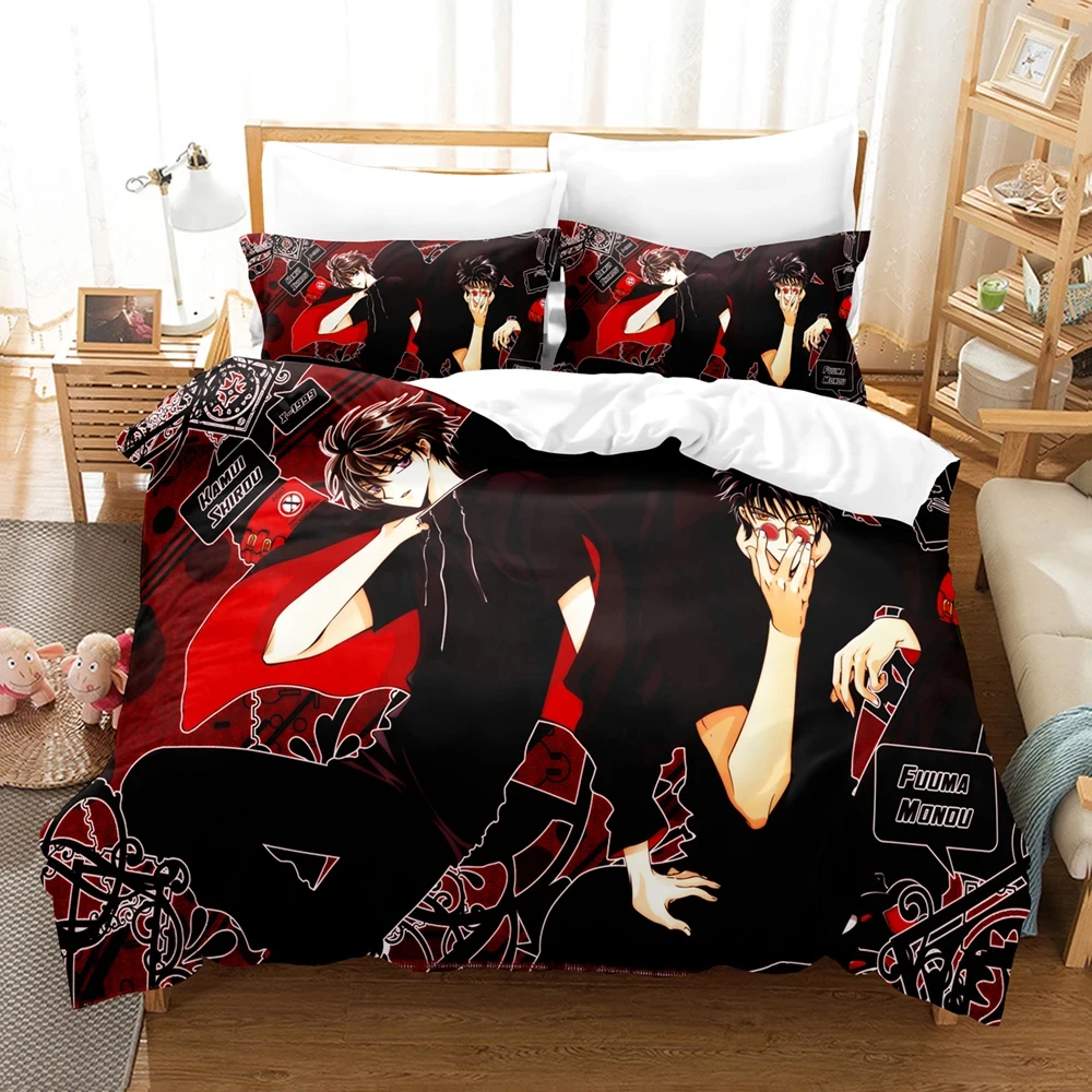 3D Print X1999 Anime Bedding Set,Duvet Cover Comforter Bed Set Quilt Cover Pillowcase,King Queen Twin Size Boys Girls Adults