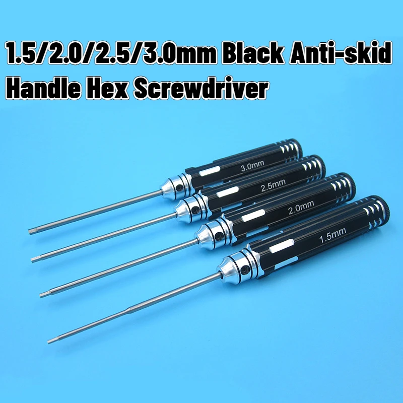 1.5/2.0/2.5/3.0mm Hex Screwdriver High-grade Imported White Steel Cutter Head Prismatic Anti-skid handle for RC Model Tool