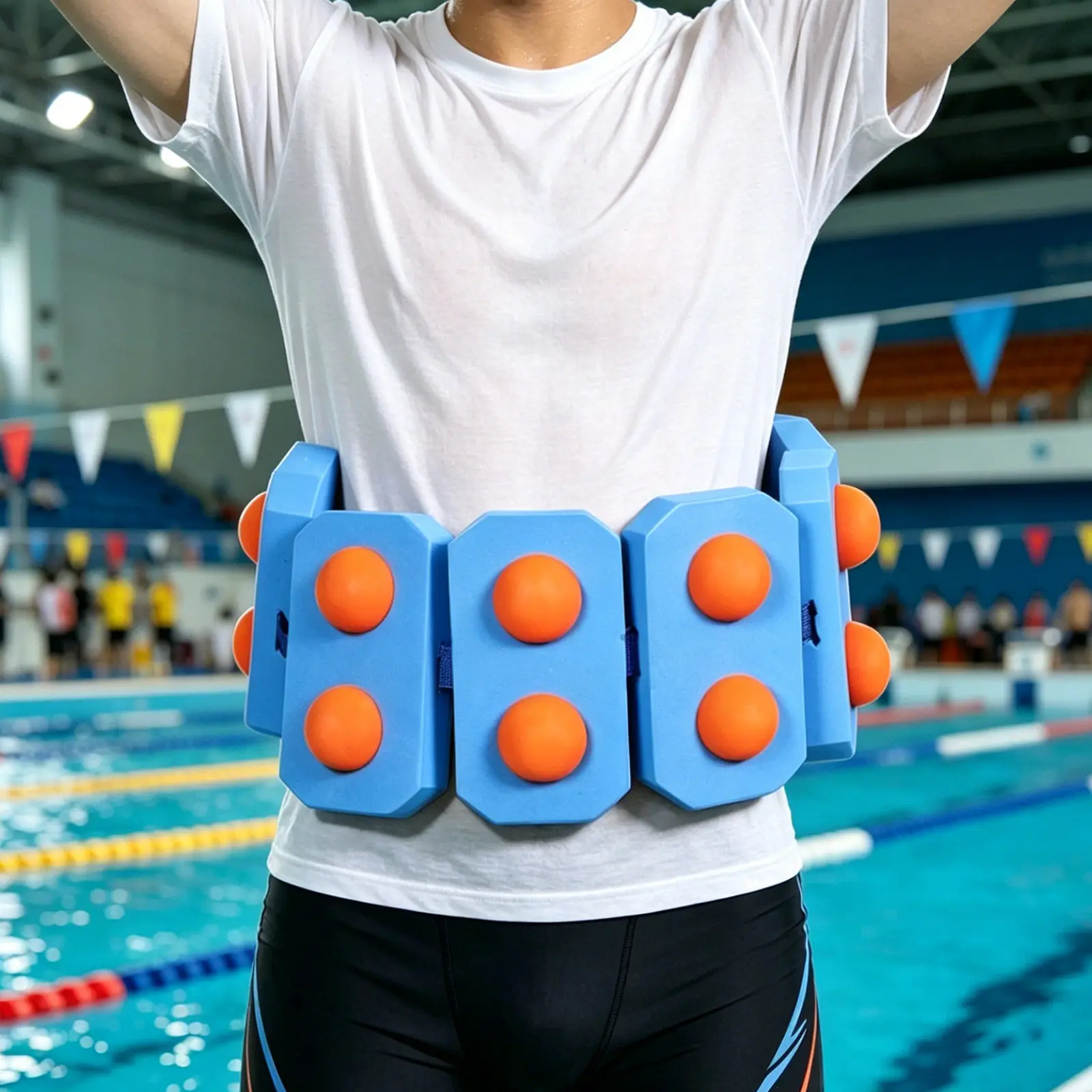

Adjustable Floating Waist Belt Eva Foam Swim Training Aid for Pool Exercise Water Aerobics Aqua Jogging Swim Lessons Adult