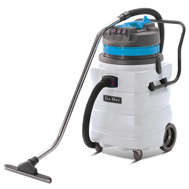 Industrial 90L Dual-Use Vacuum Cleaner Large Suction Water Machine Wet & Dry 3-Motor Powerful Plastic Tank