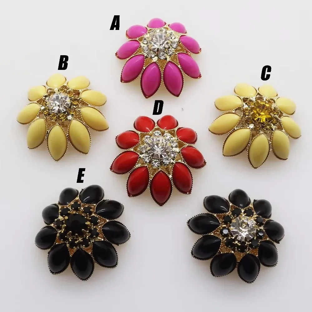 LKERAN gold 10pc/5pcs 35MM Multi color pearl button sew-on Windbreaker Coat sweater apparel button Wedding Decoration costura