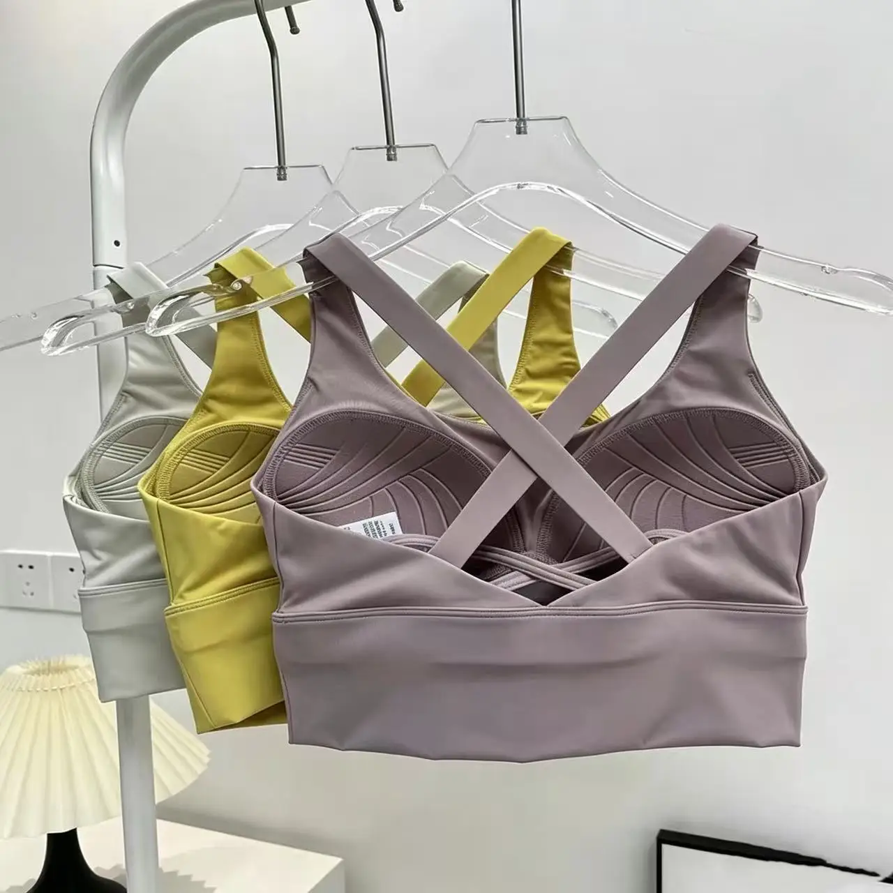 All-in-One Sport-BH-Kollektion: Hochintensiver, professioneller, stoßfester Lauf-BH für Yoga und Fitness, Sommerkleidung – Detail 12