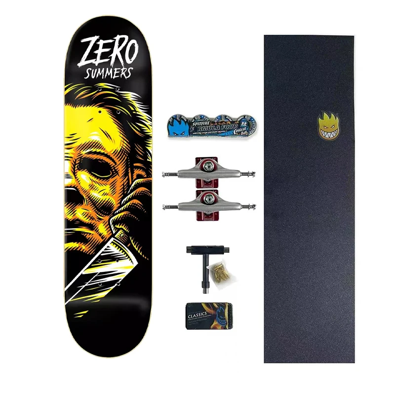 Zero desejo padeiro skate prensagem a frio skate profissional de alta qualidade 7 camadas bordo canadense completo deck multi-tamanho