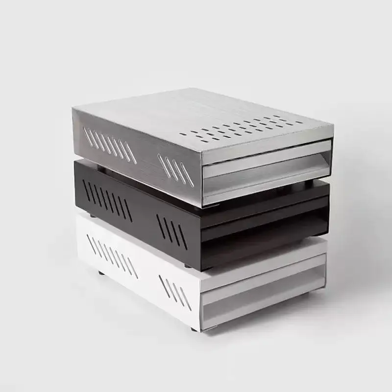 Stainless Steel Coffee Knock Box Drawer Thickened Coffee Residue Powder Box Coffee Grindings Container for Household Shop
