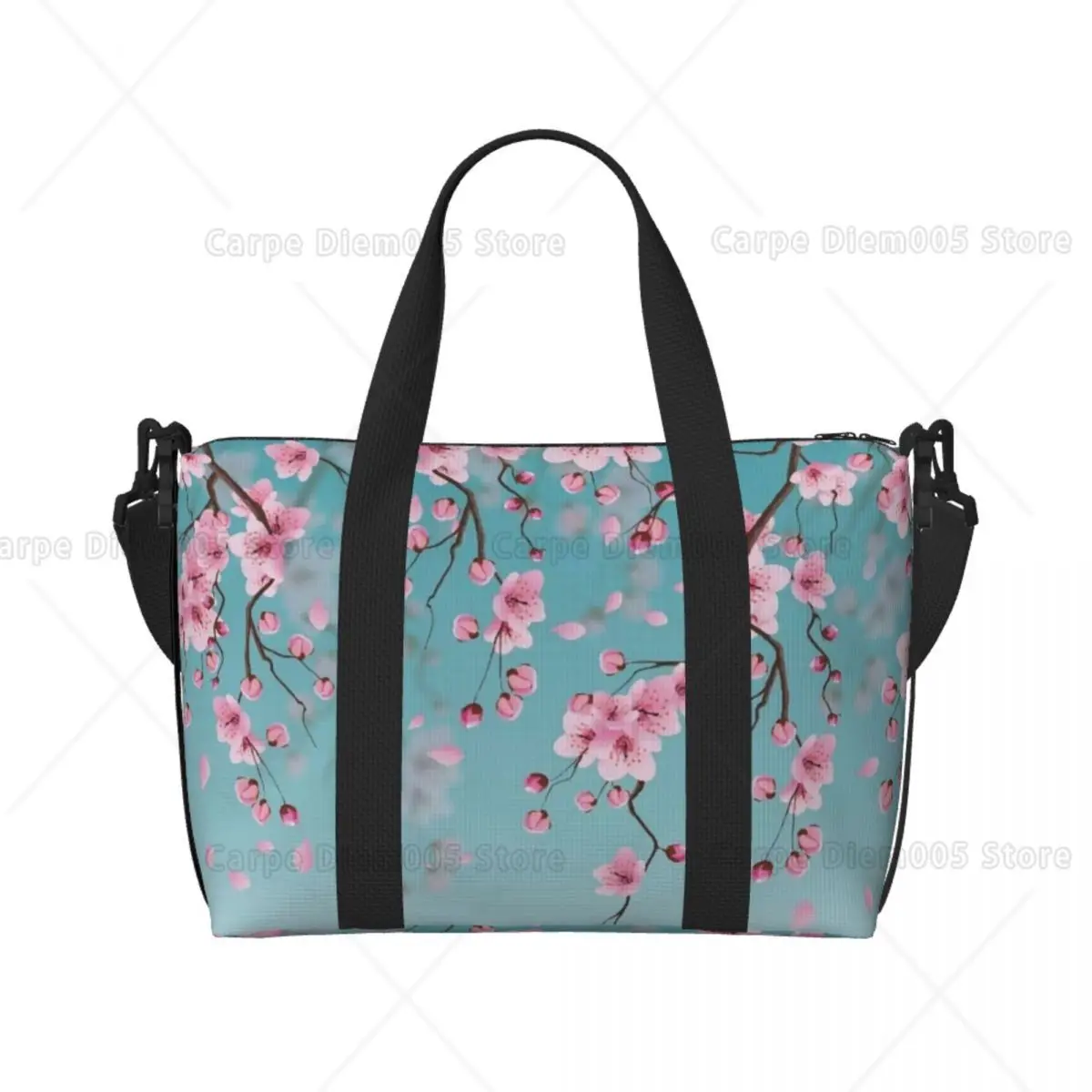 

Cherry Blossom Travel Tote Bags Bags Gym Bag for Women Portable Carry on Luggage Bags with Shoulder Strap