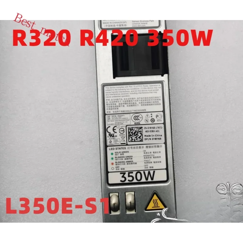 

New for DELL R320 R420 350W power supply 0Y8Y65 D350E-S1 L350E-S1 0P7GV4% 100 Test fast delivery