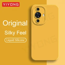 For Nova12s Case YIYONG Silky Soft Liquid Silicone Cover For Huawei Nova 12s 12SE 12i 11 11SE Nova11 SE Nova12s Phone Cases