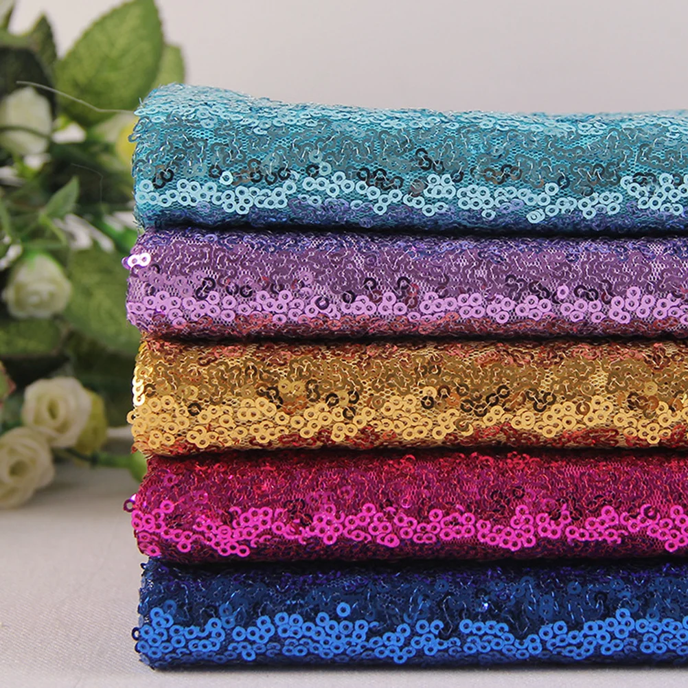 

3Mm 135X100Cm Rosy Shiny Sequin Fabric Premium Sturdy Material For Diy Dress Tablecloth Curtain Backdrop Craft Sewing Project