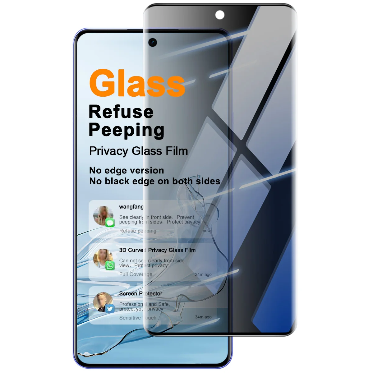

IMAK Privacy Tempered Glass for Realme P4 Power / Narzo Power 5G Screen Protector Film Support Fingerprint
