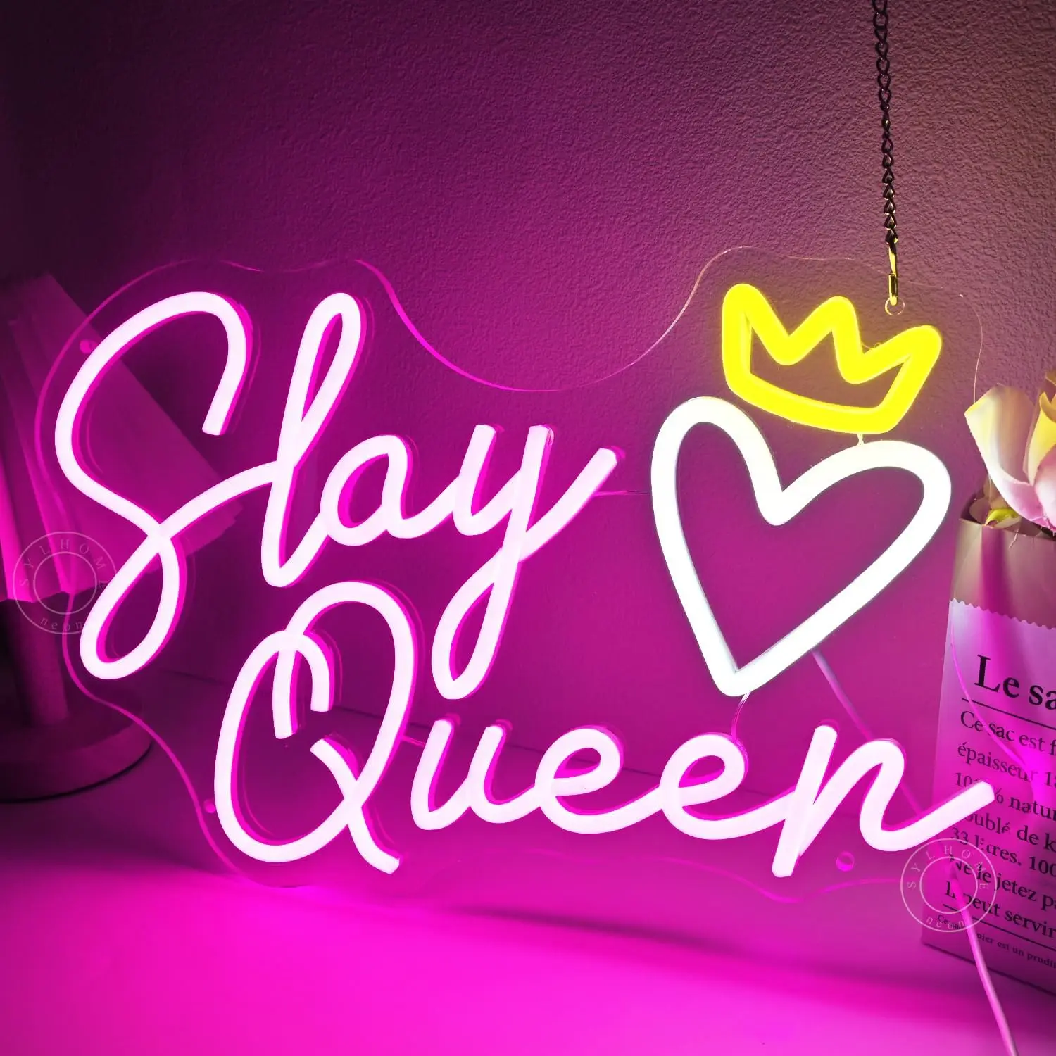 Letrero de pared de neón fresco, luces de neón regulables para Bar, dormitorio, decoración de sala de juegos para niñas, dibujo estético, regalos de cumpleaños para adolescentes