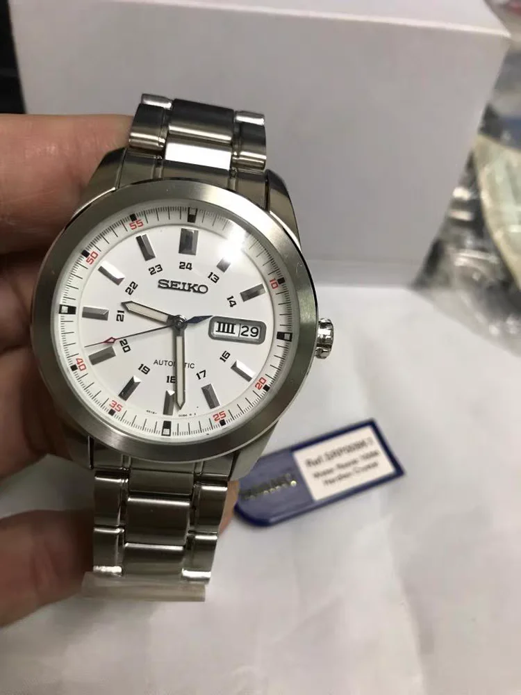 Reloj SEIKO Original para hombre, relojes mecánicos automáticos, relojes de lujo resistentes al agua, espejo de zafiro SRP009J1