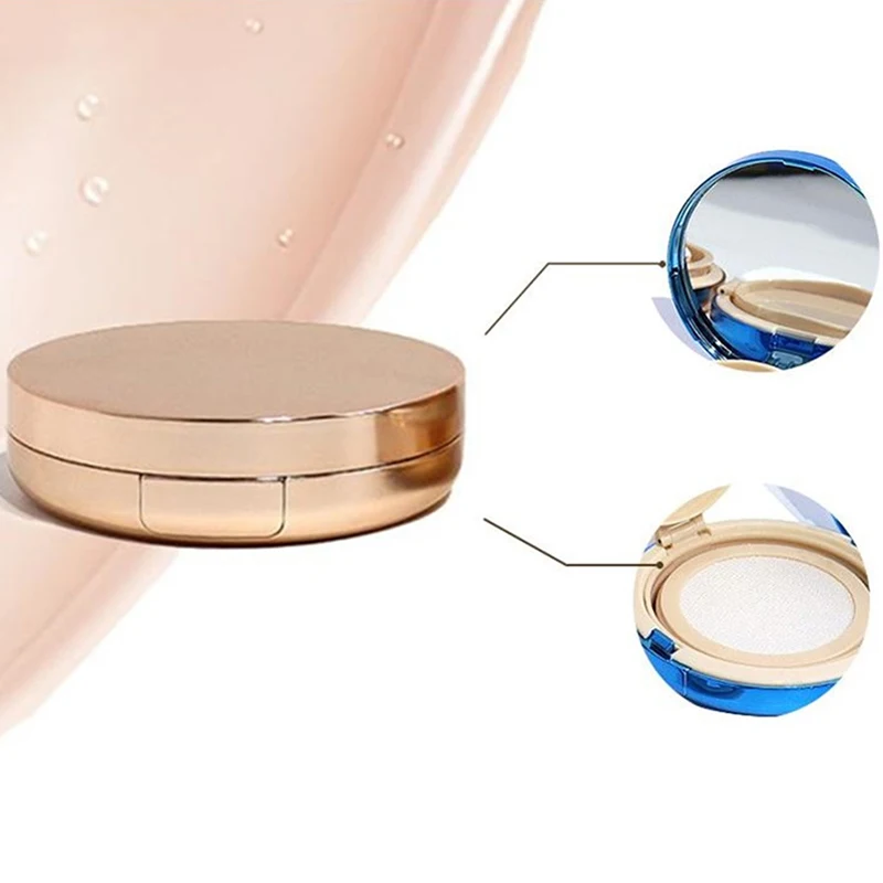 1pc 12g cuscino d'aria scatola vuota contenitori per crema BB con soffio di spugna e specchio accessori per il trucco da viaggio scatola cosmetica portatile