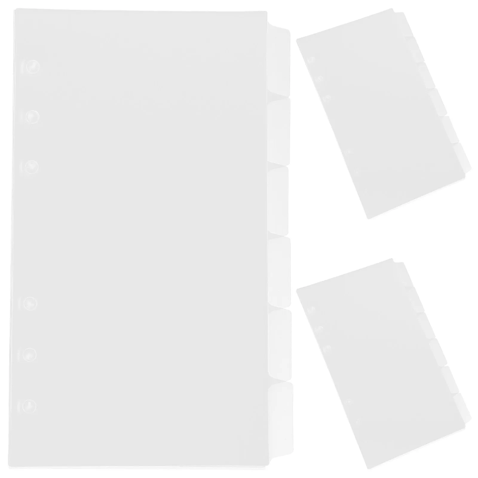 18Sheets Index Divider Pages Plastic Dividers for Loose-Leaf Binder Notebook Office Organizer Classification Tabs