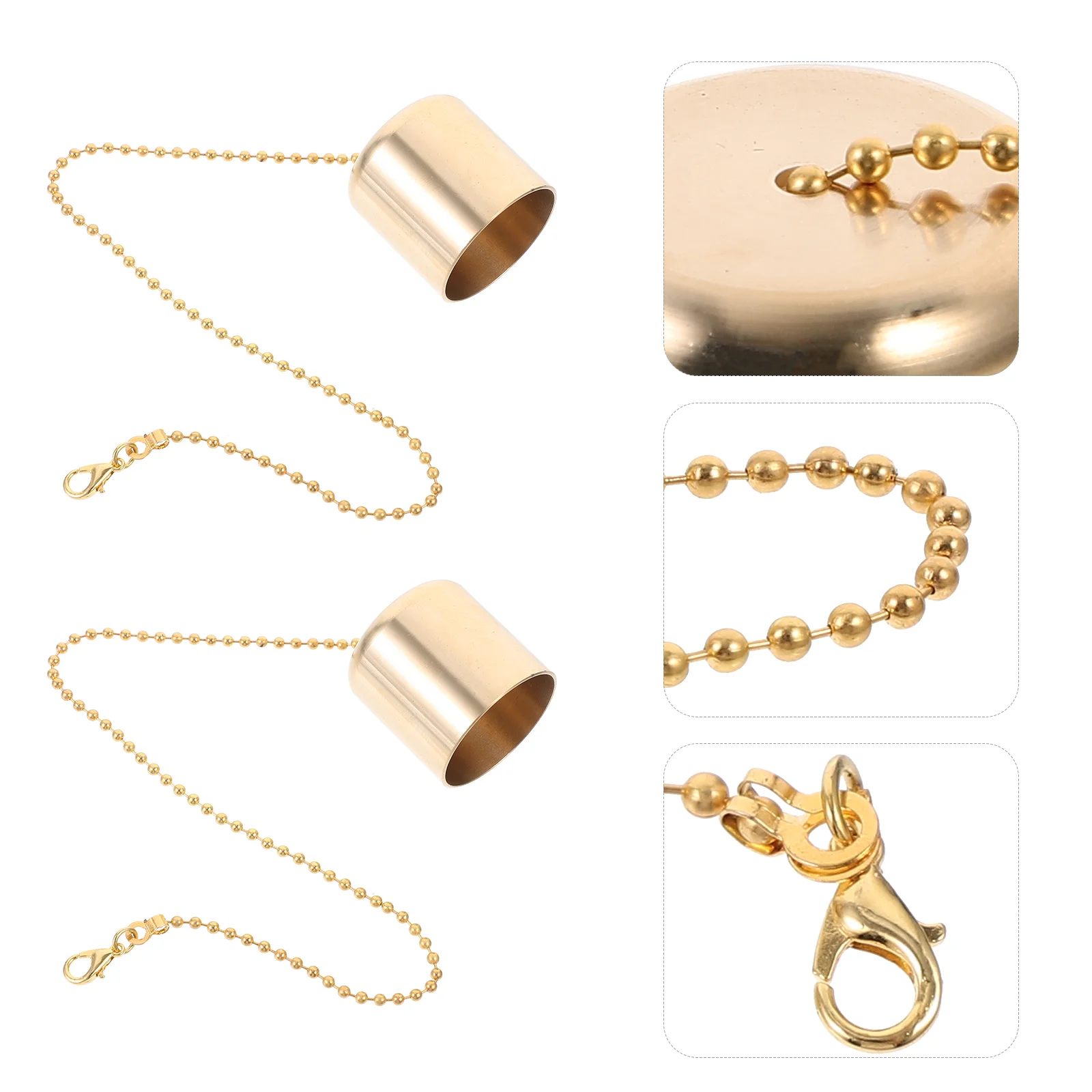 Wick Extintor Candles Decor Cover, Brass Lampshade, Golden Accessory Care Kit, Put Out Tool, 2 Pcs