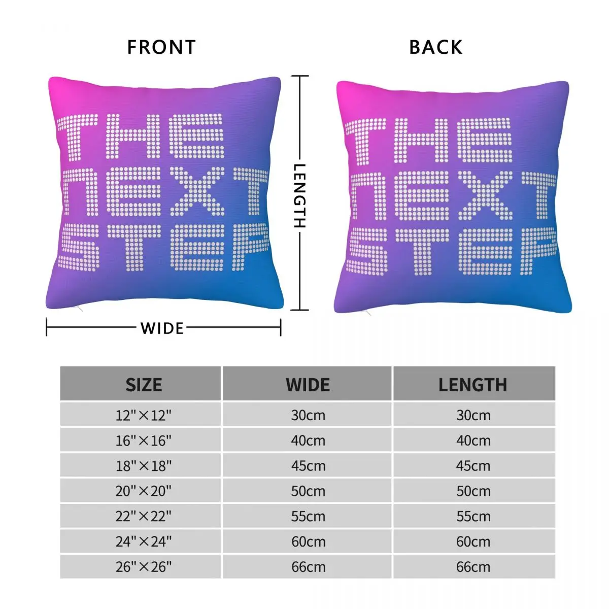 The Next Step Teen Drama Square Pillowcase Polyester Linen Velvet Printed Zip Decor Pillow Case Bed Cushion Cover Wholesale