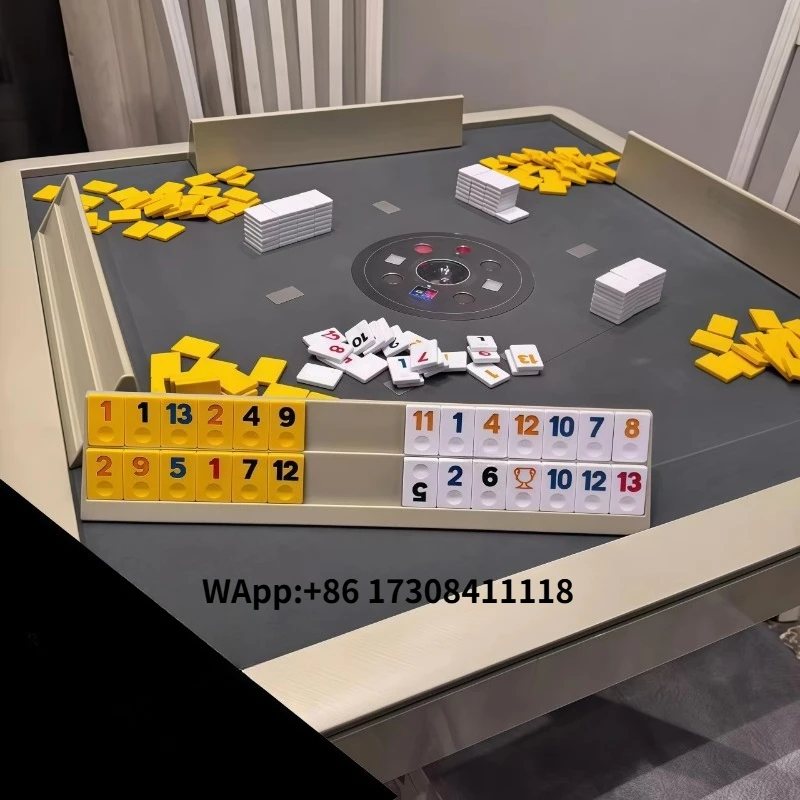 Inean Play Automatic Shuffle Okey Rummy Board Game Table Electronic Mahjong Machine For Ultimate Entertainments Attractions
